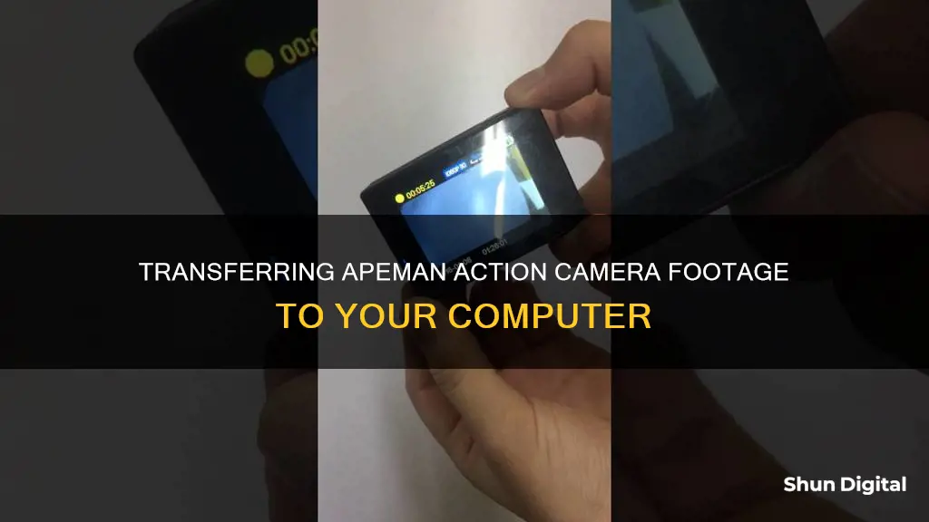 how to upload apeman action camera to computer