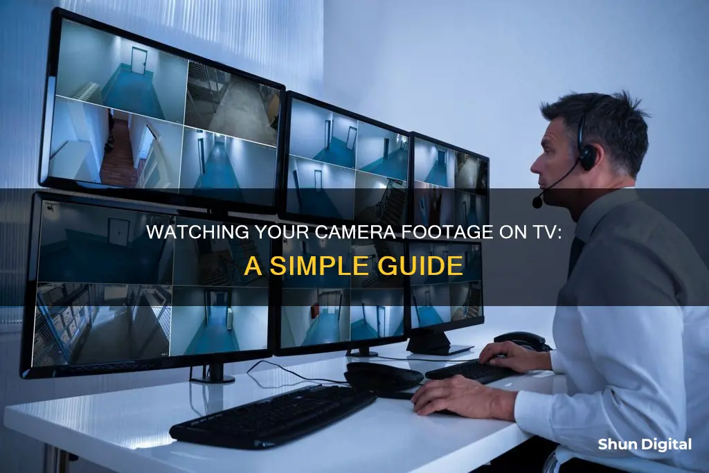 how to watch camera on tv