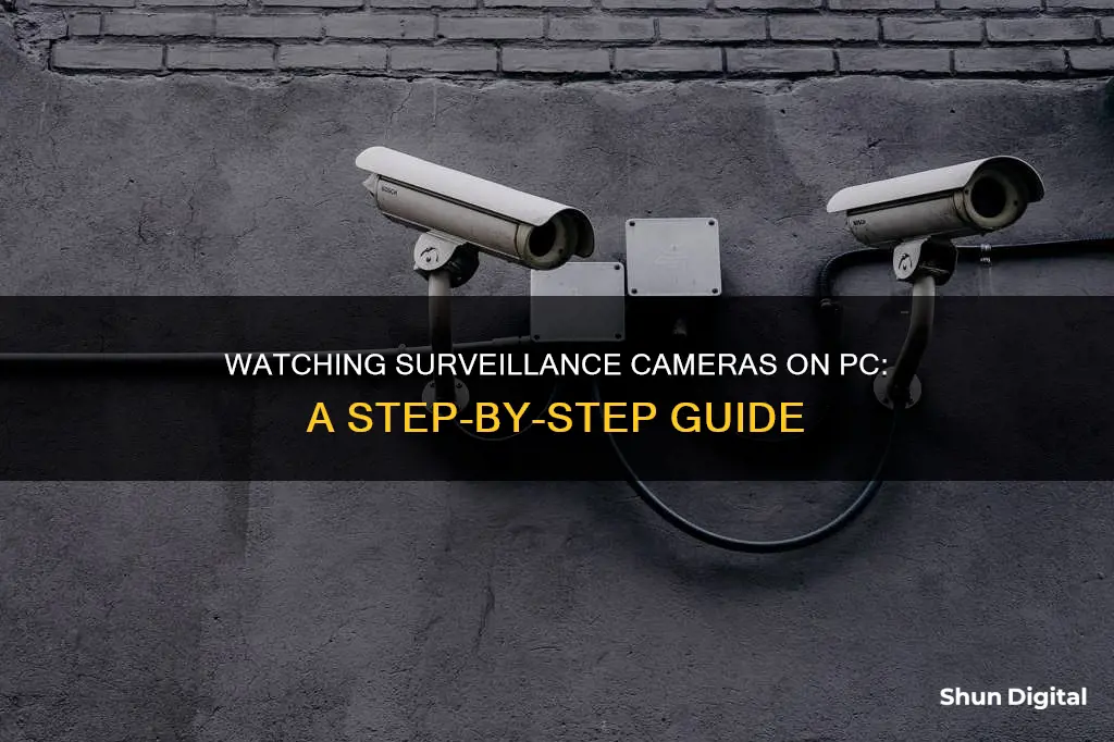 how to watch surveillance camera on pc