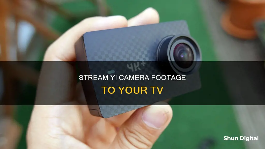 how to watch yi camera on tv