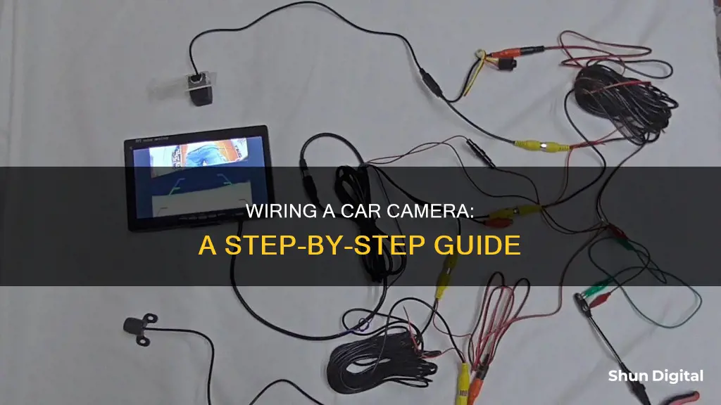 how to wire a camera in a car