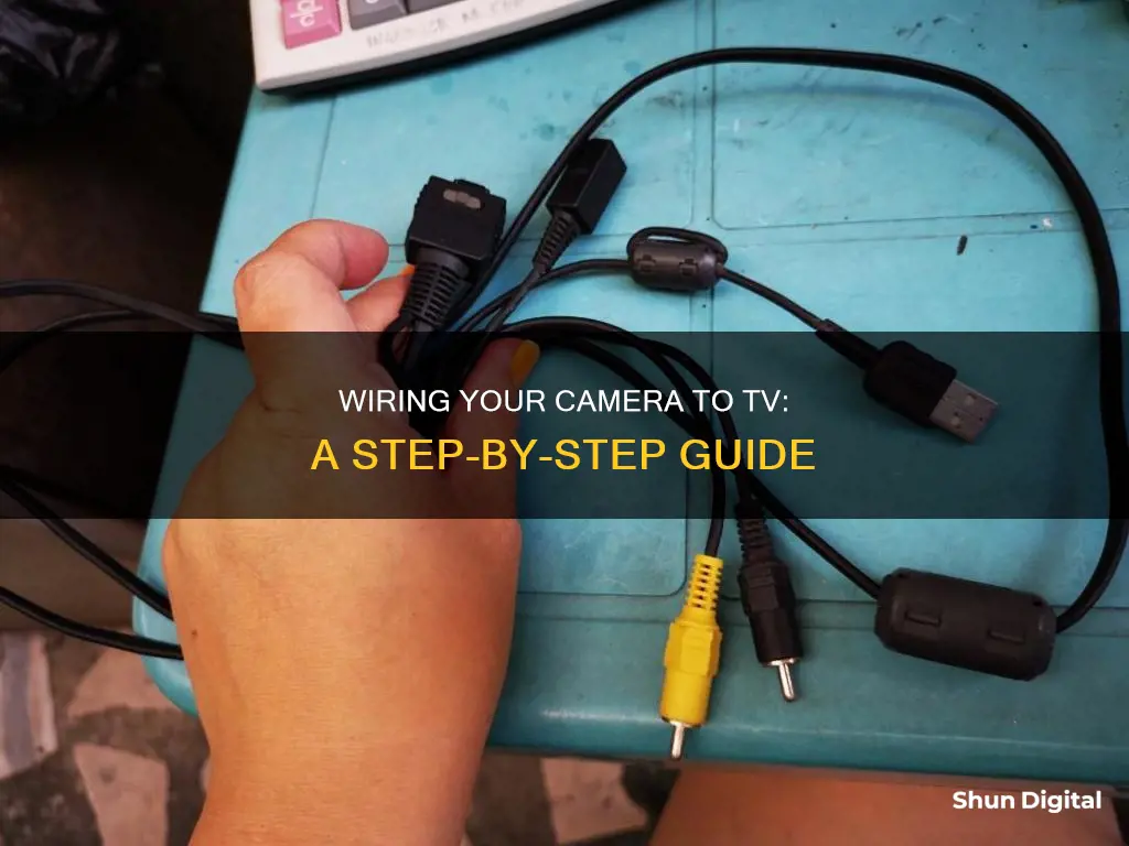 how to wire camera to tv