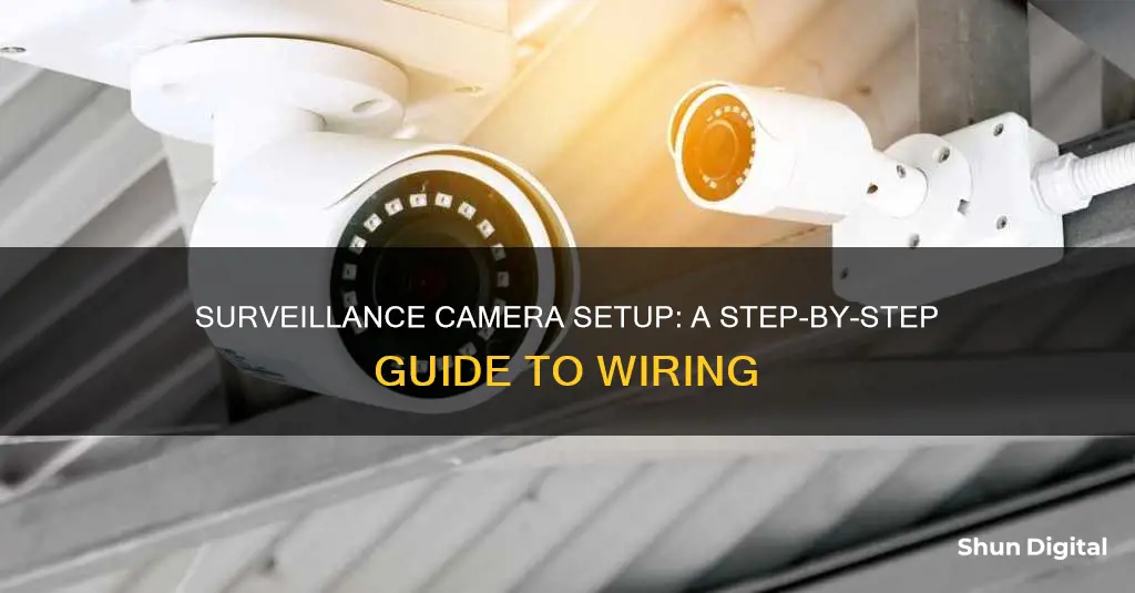 how to wire surveillance camera