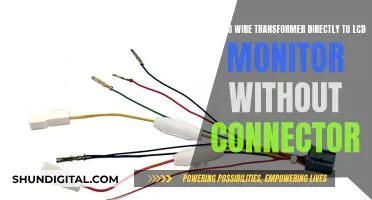 Direct Wiring Method: LCD Monitor and Transformer Connection