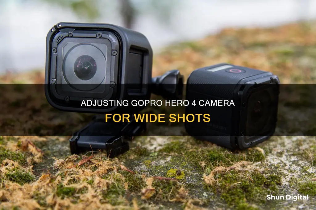 how to you adjust hero 4 gopro camera mode wide