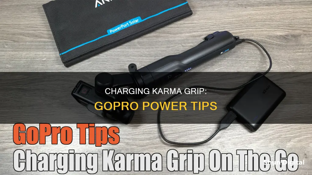 how to you charger gopro camera karma grip