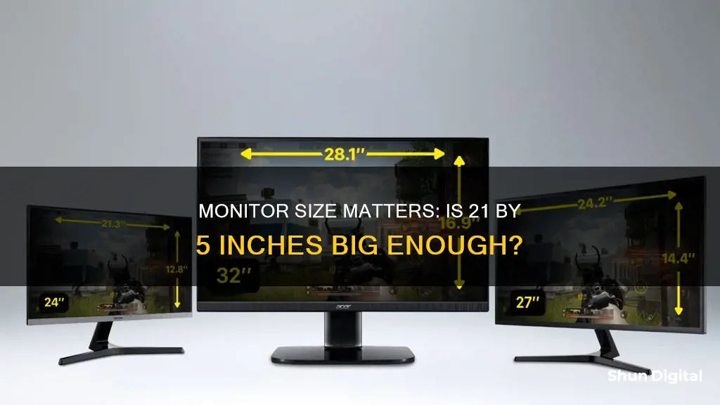 is 21 by 5inches a big size for a monitor