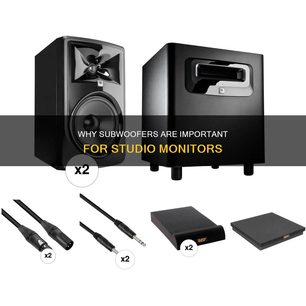 is a subwoofer necessary with studio monitors