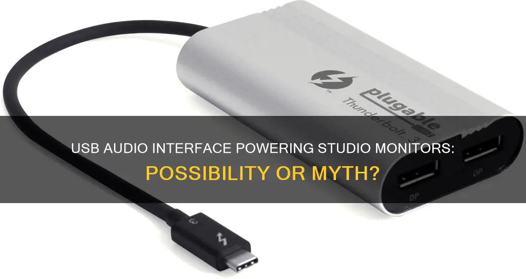 is a usb audio interface able to power studio monitors