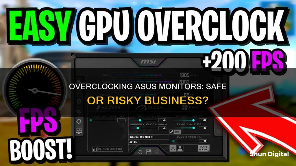 is asus monitor overclocking safe