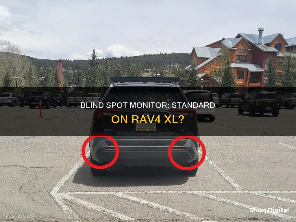 is blind spot monitor available on a rav4 xl