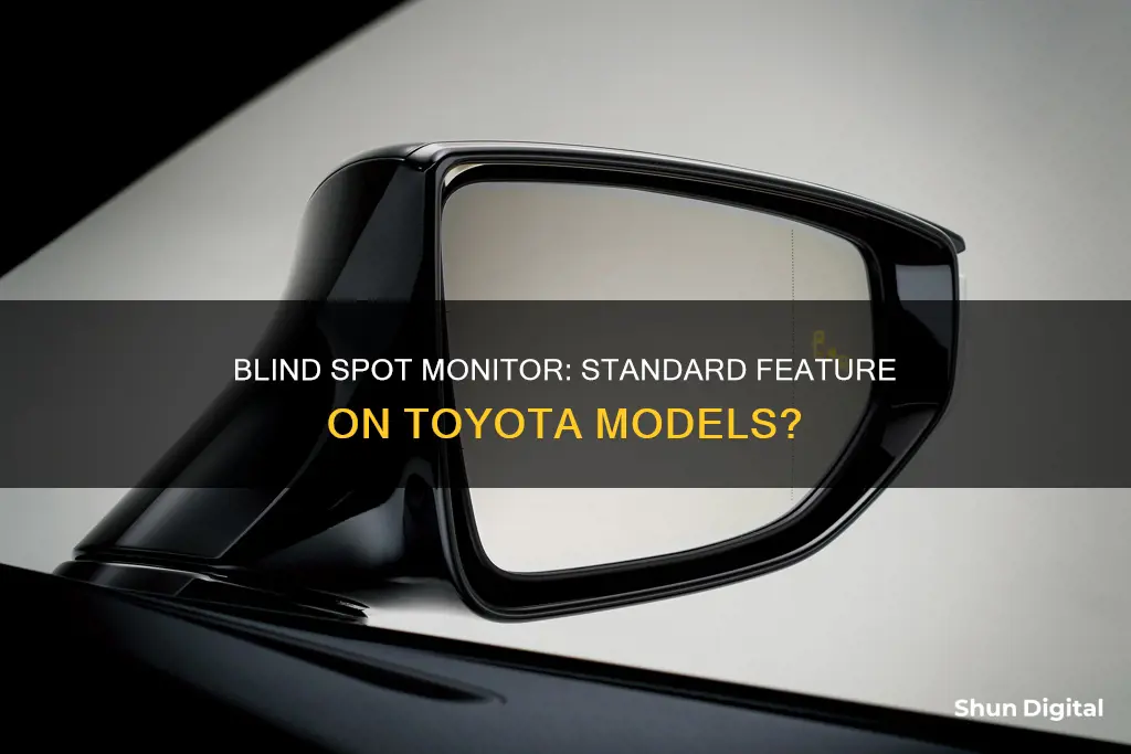 is blind spot monitor standard on toyota