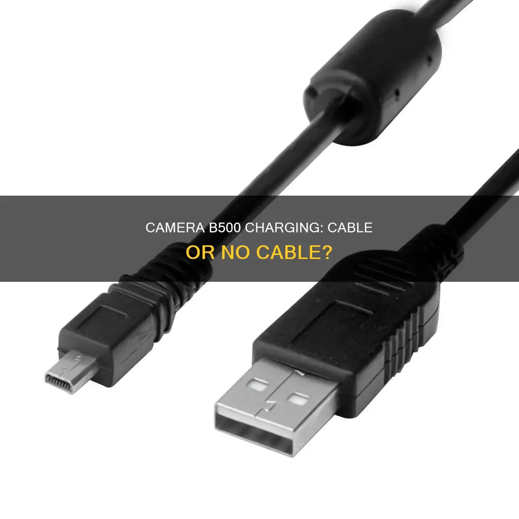 is camera b500 available for charge via cable