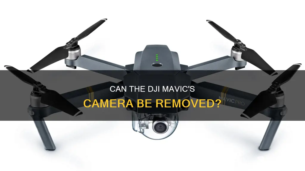 is dji mavic camera removable