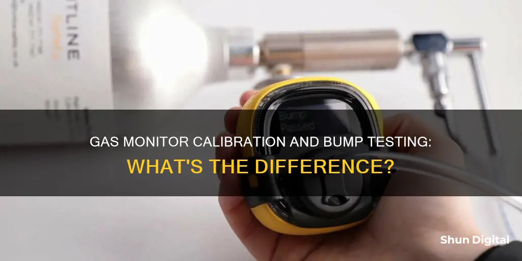 is gas monitor calibration and bump testing the same thing