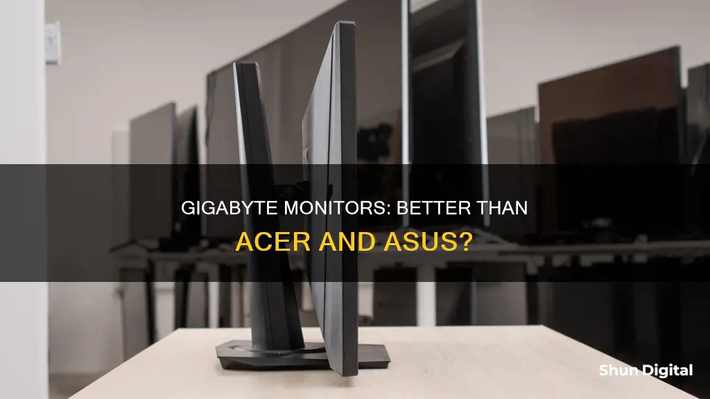 is gigabyte monitor better than asus and acer