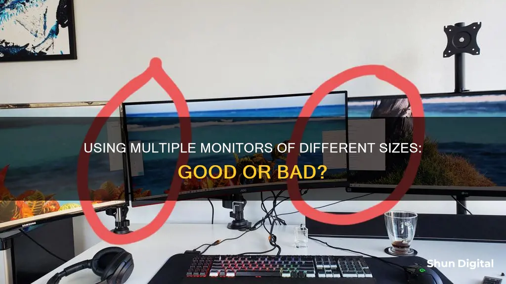 is it bad to have different size monitors