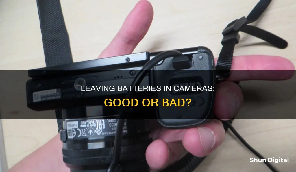 is it bad to leave battery in camera