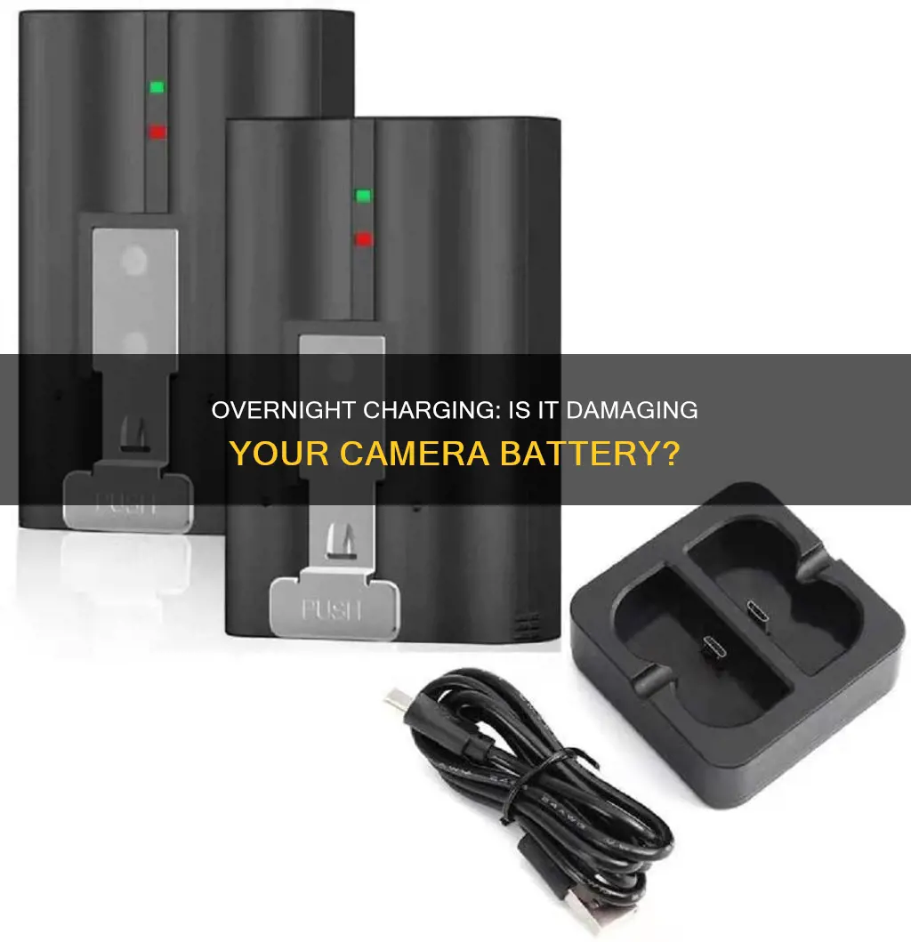 is it bad to leave your camera battery charging overnight