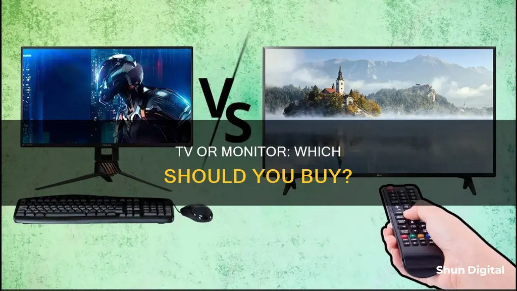 is it better to buy a tv or a monitor