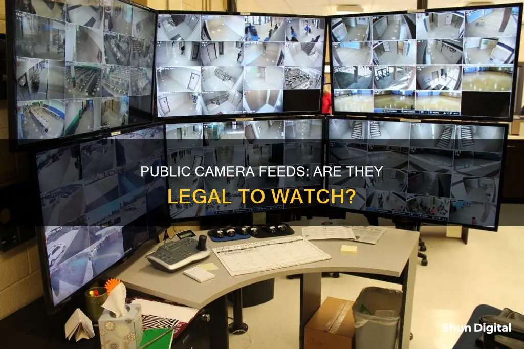 is it leagal to watch public camera feed