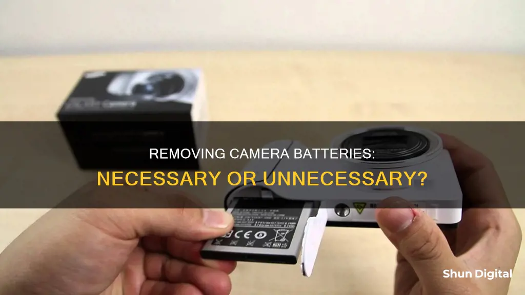 is it necessary to remove camera battery