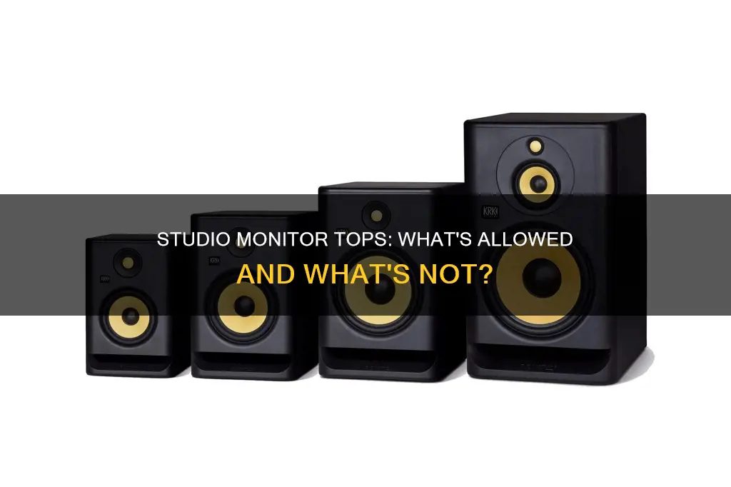 is it ok to put things on a studio monitor