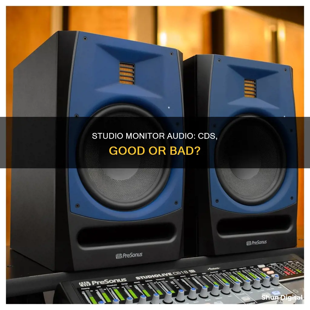 is it okay to listen to cds on studio monitors