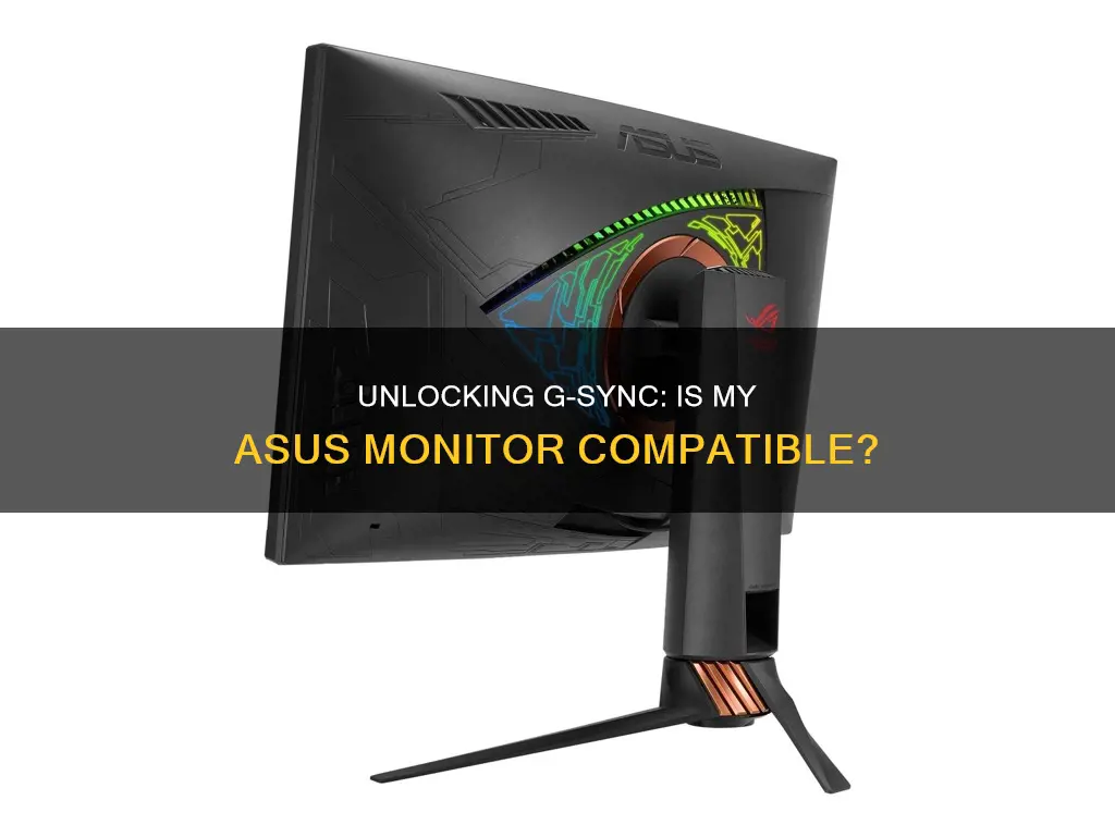 is my asus monitor a g-sync