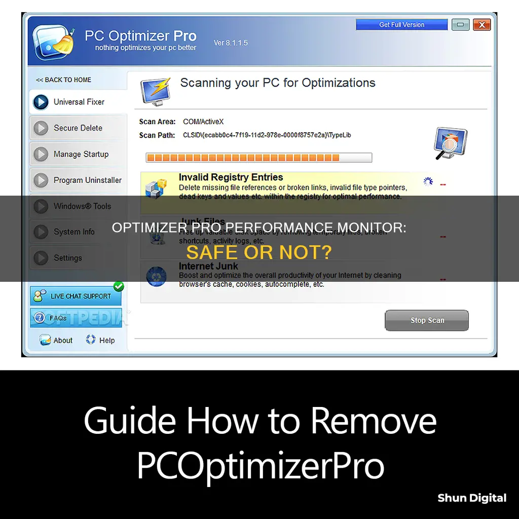 is optimizer pro performance monitor safe