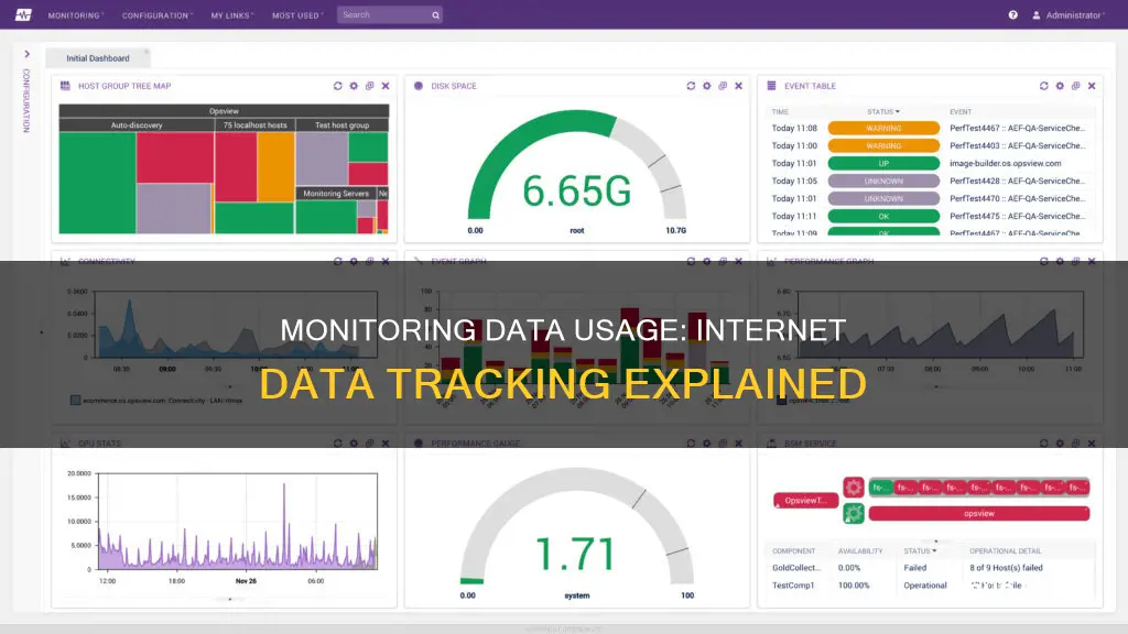 is the a way to monitor data usage of internet