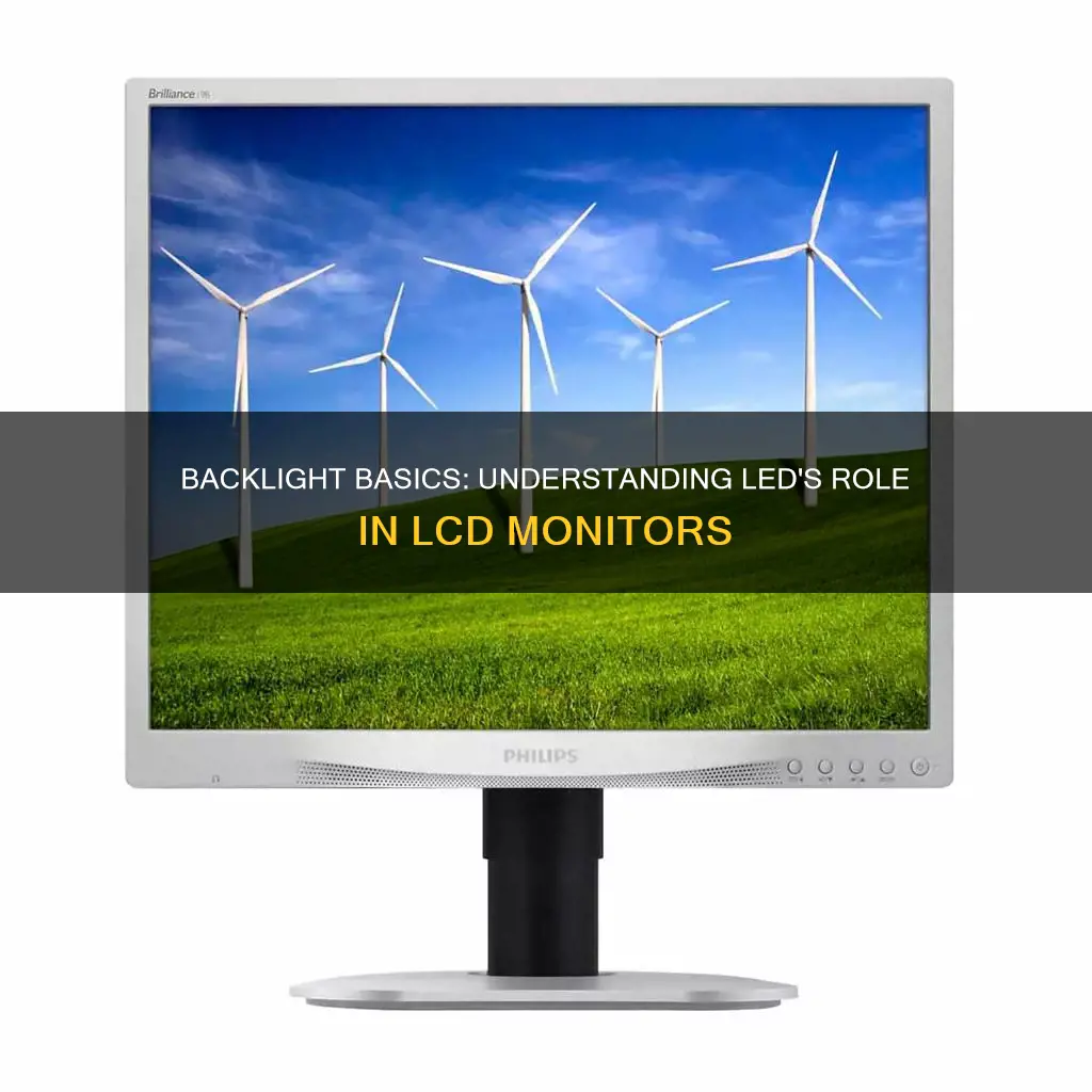 is the led backlight part of the lcd monitor