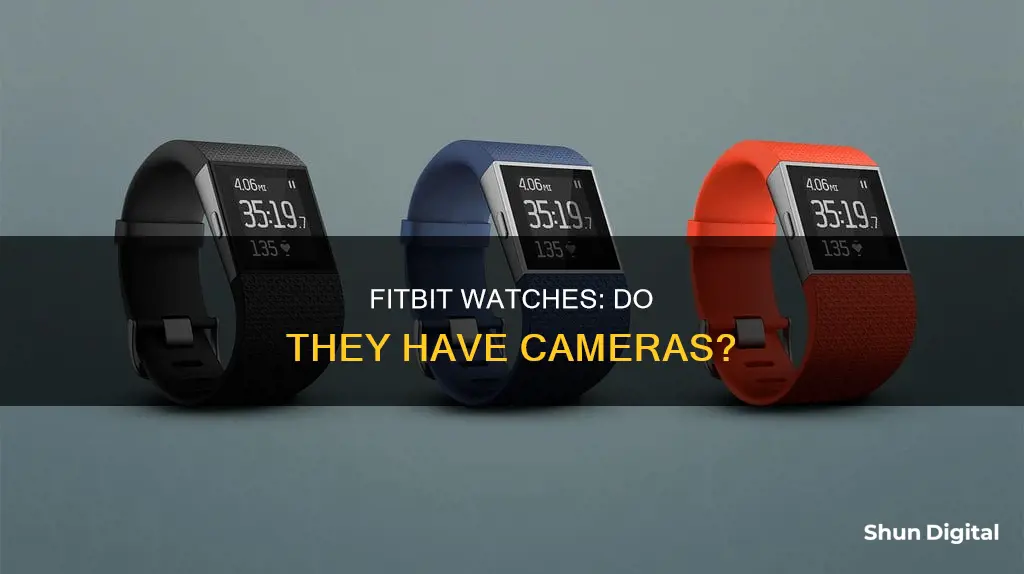 is there any camera in fitbit watch