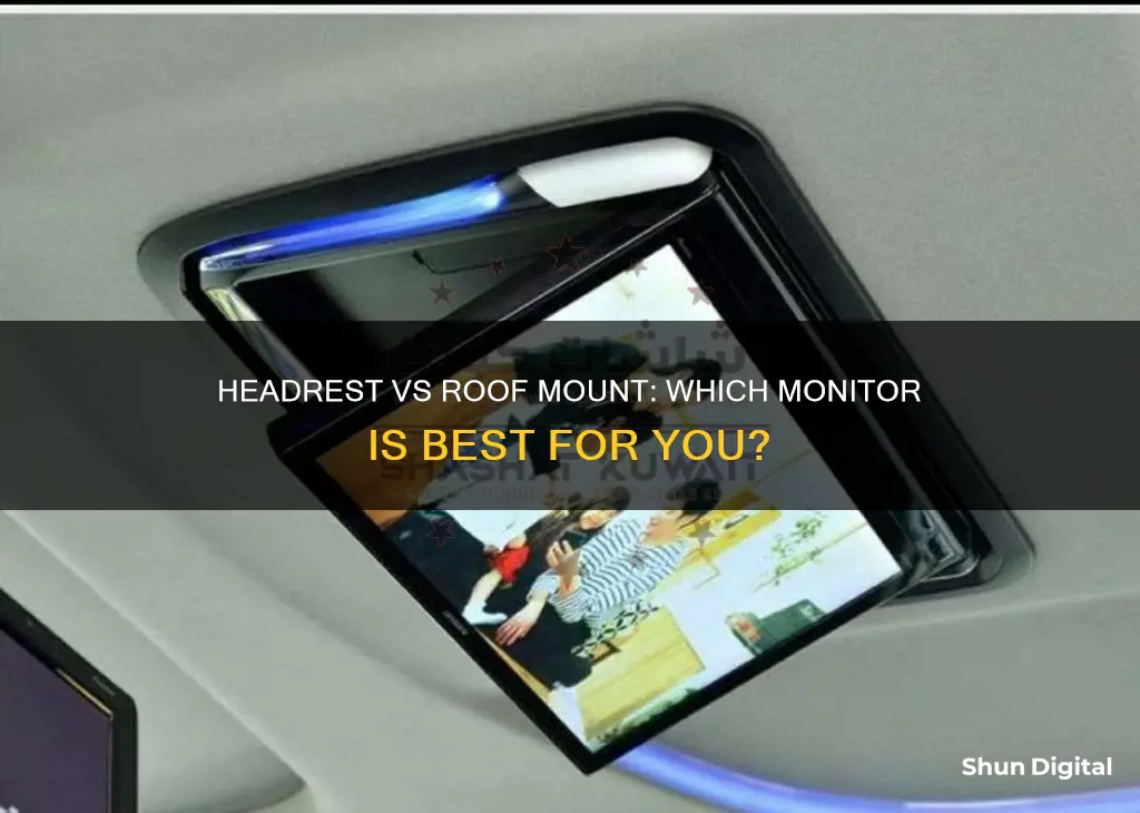 should i buy headrest monitors or roof mount