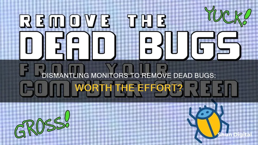 should i dismantle my monitor and remove dead bugs