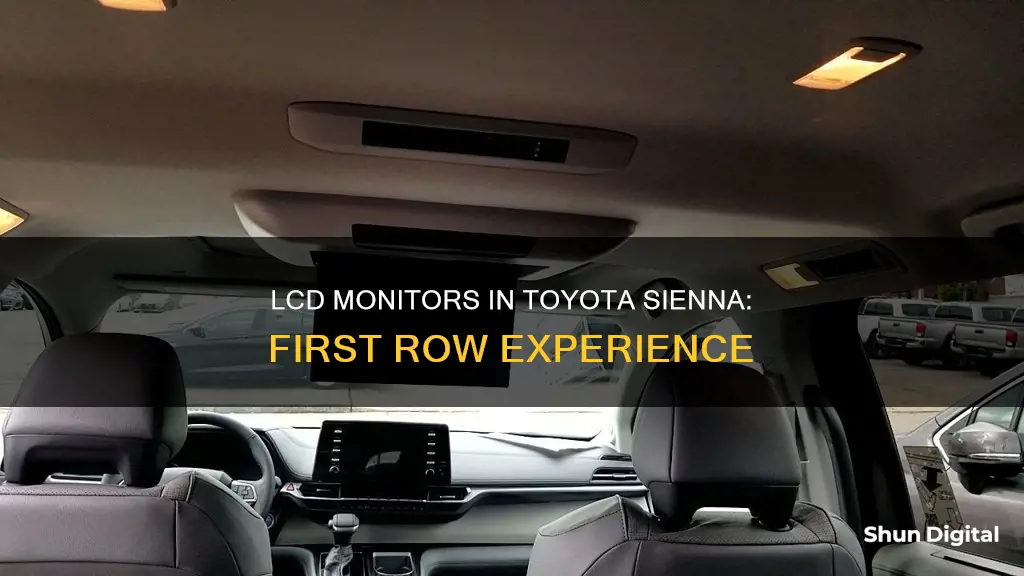 what are 1st row lcd monitors in a toyota sienna