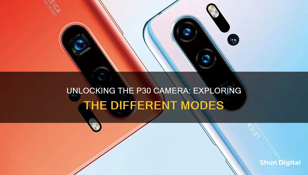 what are the different modes for the p30 camera