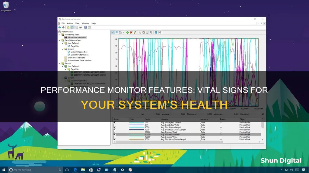 what are the important features of performance monitor