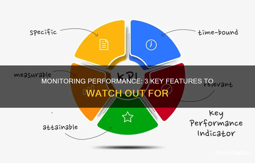 what are three key features to monitor for performance