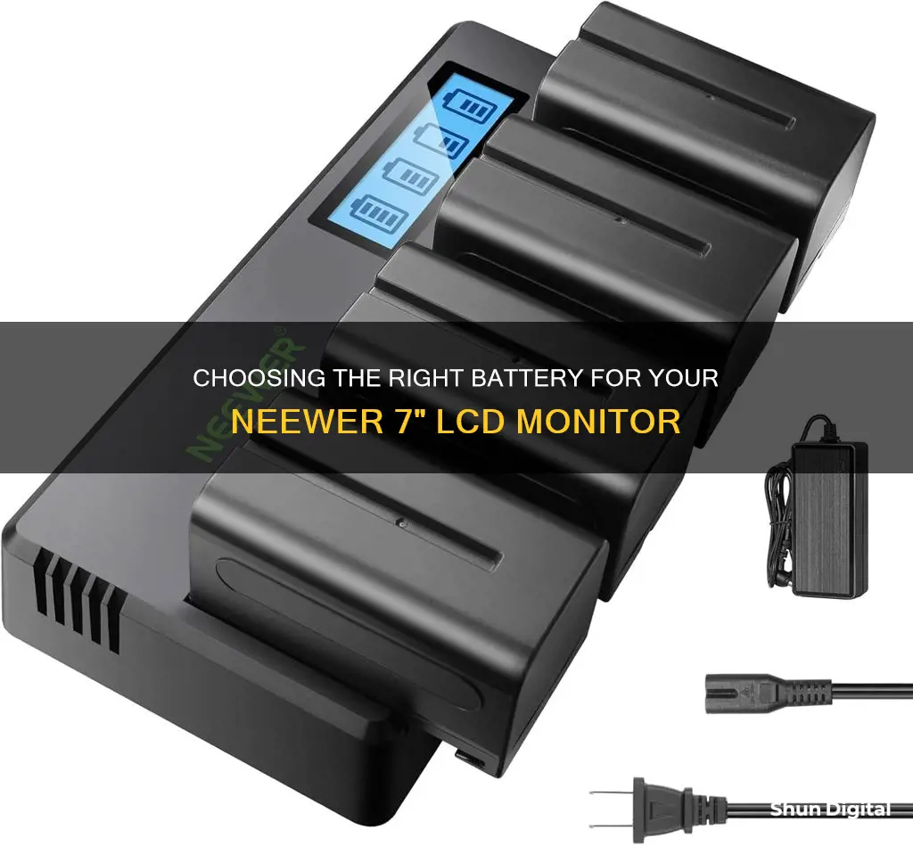 what battery for neewer 7 lcd monitor