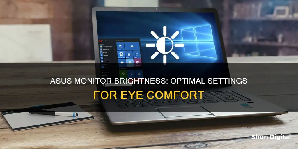 what brightness to have asus monitor