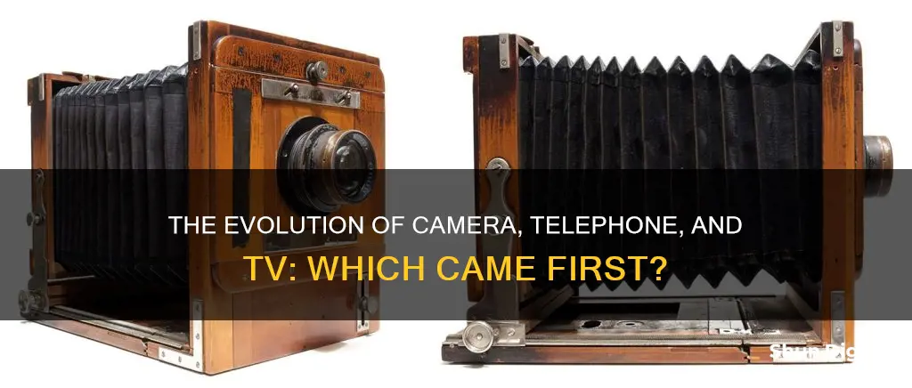 what came first camera telephone or tv