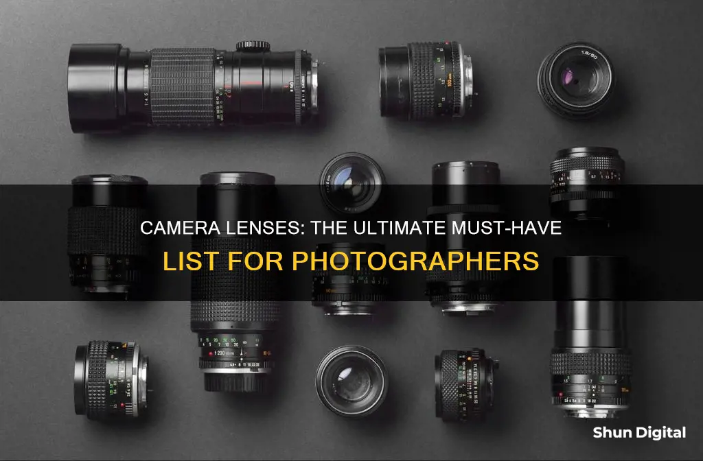 what camera lenses are a must have