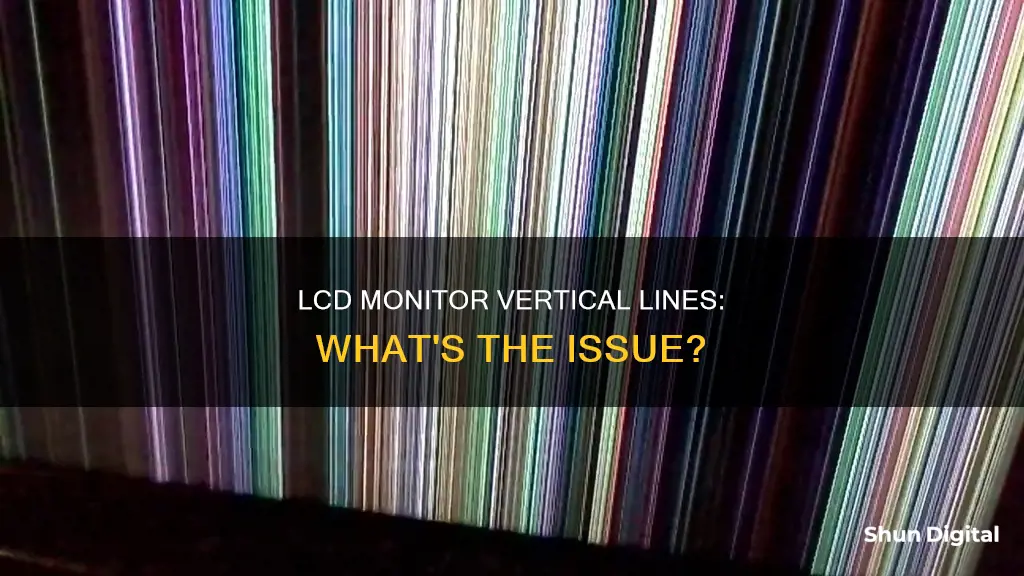 what causes a vertical line in a lcd monitor