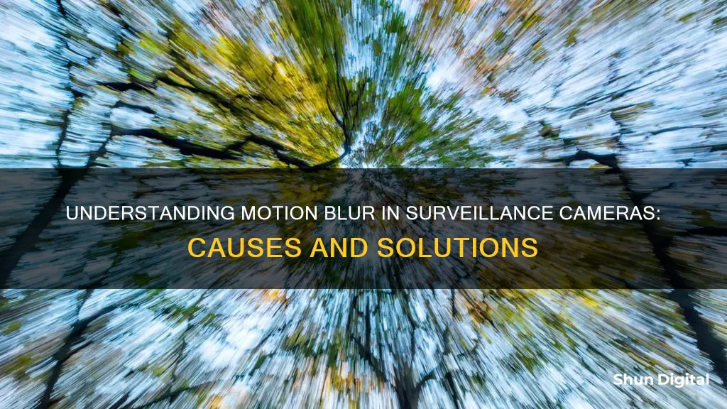 what causes motion blur in a surveillance camera