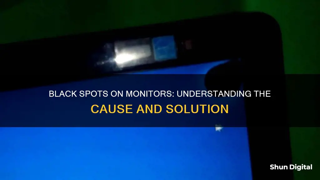 what causes the black spots on monitor