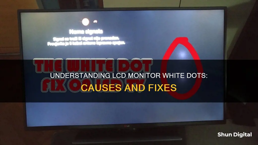 what causes white dots on an lcd monitor