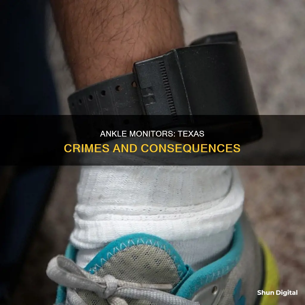 what crimes require an ankle monitor in texas