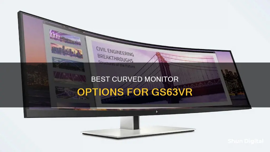 what curved monitor to buy gs63vr