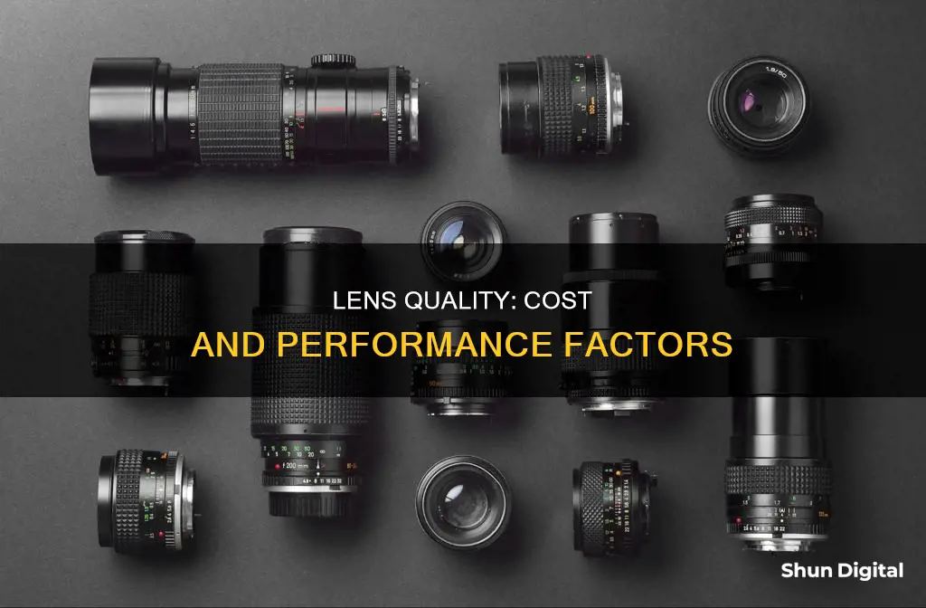 what determines the cost and performance of camera lenses